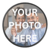 Custom One-of-a-Kind Personalized Photo アイスホッケーパック (正面)