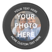 Custom One-of-a-Kind Personalized Photo & Text アイスホッケーパック (正面)