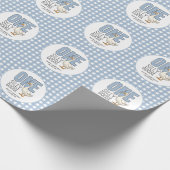 Custom One Silly Goose 1st Birthday Plaid Pattern ラッピングペーパー (角)