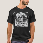 Custom Open Water Bass Outlaw Tシャツ (正面)
