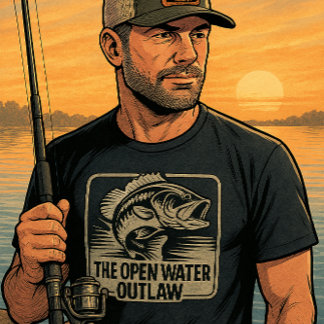Custom Open Water Bass Outlaw Tシャツ