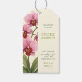 Custom Orchid Essential Oil Business Tag ギフトタグ (正面)