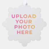 Custom Ornament | Photo, Name & Family Keepsake オーナメントカード (裏面)