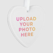 Custom Ornament | Photo, Name & Family Keepsake オーナメント (正面)