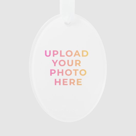 Custom Ornament | Photo, Name & Family Keepsake オーナメント (正面)