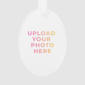 Custom Ornament | Photo, Name & Family Keepsake オーナメント (裏面)