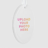 Custom Ornament | Photo, Name & Family Keepsake オーナメント (正面)