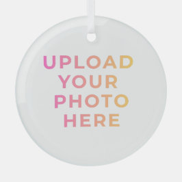 Custom Ornament | Photo, Name & Family Keepsake ガラスオーナメント