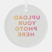 Custom Ornament | Photo, Name & Family Keepsake ガラスオーナメント (裏面)