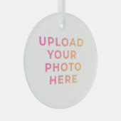 Custom Ornament | Photo, Name & Family Keepsake ガラスオーナメント (正面右)