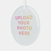 Custom Ornament | Photo, Name & Family Keepsake ガラスオーナメント (正面左)