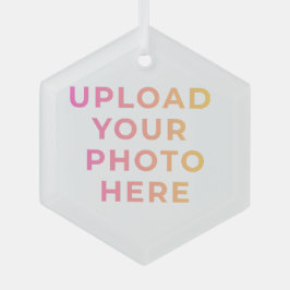 Custom Ornament | Photo, Name & Family Keepsake ガラスオーナメント