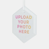 Custom Ornament | Photo, Name & Family Keepsake ガラスオーナメント (正面左)
