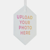 Custom Ornament | Photo, Name & Family Keepsake ガラスオーナメント (正面右)