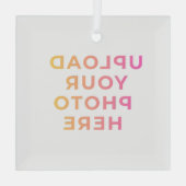 Custom Ornament | Photo, Name & Family Keepsake ガラスオーナメント (裏面)