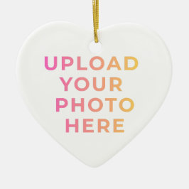 Custom Ornament | Photo, Name & Family Keepsake セラミックオーナメント