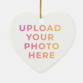 Custom Ornament | Photo, Name & Family Keepsake セラミックオーナメント (裏面)