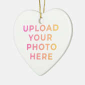 Custom Ornament | Photo, Name & Family Keepsake セラミックオーナメント (左)