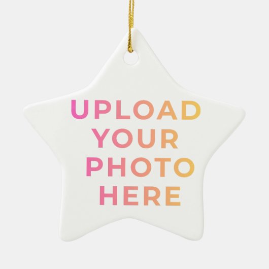 Custom Ornament | Photo, Name & Family Keepsake セラミックオーナメント (正面)