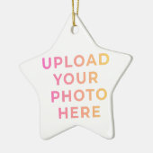 Custom Ornament | Photo, Name & Family Keepsake セラミックオーナメント (左)