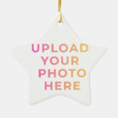 Custom Ornament | Photo, Name & Family Keepsake セラミックオーナメント (裏面)