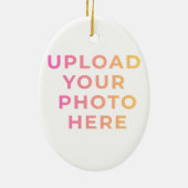 Custom Ornament | Photo, Name & Family Keepsake セラミックオーナメント (裏面)