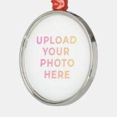 Custom Ornament | Photo, Name & Family Keepsake メタルオーナメント (左)