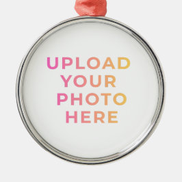 Custom Ornament | Photo, Name & Family Keepsake メタルオーナメント