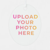 Custom Ornament | Photo, Name & Family Keepsake メタルオーナメント (正面)