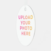 Custom Ornament | Photo, Name & Family Keepsake メタルオーナメント (正面左)