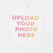 Custom Ornament | Photo, Name & Family Keepsake メタルオーナメント (裏面)