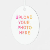 Custom Ornament | Photo, Name & Family Keepsake メタルオーナメント (正面左)