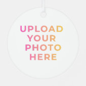 Custom Ornament | Photo, Name & Family Keepsake メタルオーナメント (裏面)