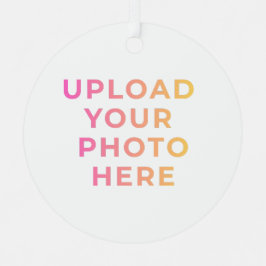 Custom Ornament | Photo, Name & Family Keepsake メタルオーナメント