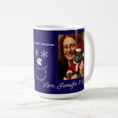 Custom Our Best Christmas ,Cat And Owner Photo コーヒーマグカップ (正面右)