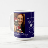Custom Our Best Christmas ,Cat And Owner Photo コーヒーマグカップ (正面左)