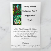 Custom Our Best Christmas ,Cat Photo  カード (内部)