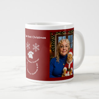 Custom Our Best Christmas ,Cat Photo Specialty Mug ジャンボコーヒーマグカップ