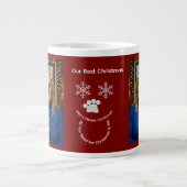 Custom Our Best Christmas ,Cat Photo Specialty Mug ジャンボコーヒーマグカップ (正面)