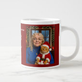 Custom Our Best Christmas ,Cat Photo Specialty Mug ジャンボコーヒーマグカップ (右)