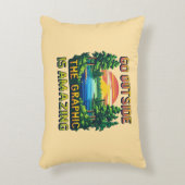 Custom Outdoor Nature Scene Pixel Art Graphic  アクセントクッション (正面(垂直))