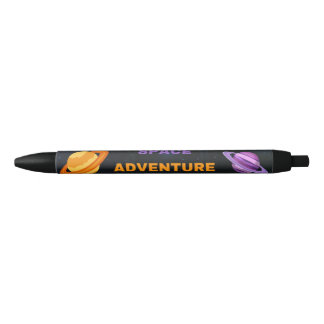 Custom Outer Space Adventure Pen Black Ink 黒ボールペン