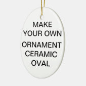 Custom Oval Porcelain Christmas Tree Ornament セラミックオーナメント (左)