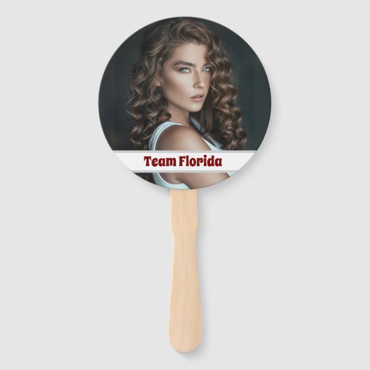 Custom Pageant Fan Wavers - Double Sided 10-Pack ハンドファン (正面)