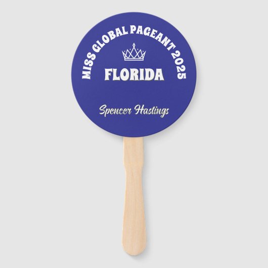 Custom Pageant Fan Wavers - Double Sided 10-Pack ハンドファン (裏面)