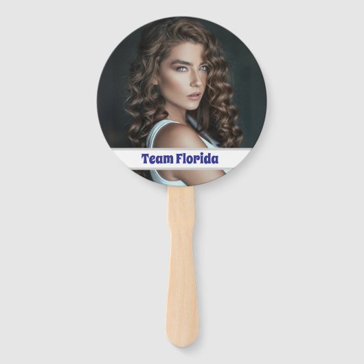 Custom Pageant Fan Wavers - Double Sided 10-Pack ハンドファン (正面)