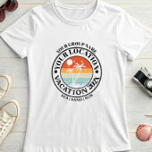 Custom Palm Vacation Badge; Group or Family Tシャツ