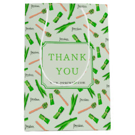 Custom Pandan Leaf Pattern Paper Bag ミディアムペーパーバッグ