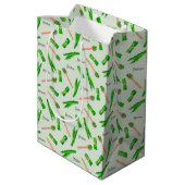 Custom Pandan Leaf Pattern Paper Bag ミディアムペーパーバッグ (裏面アングル)