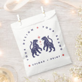 Custom Paper Bag | Your Design Upload Favor Bags フェイバーバッグ (クリップ留めされた状態)